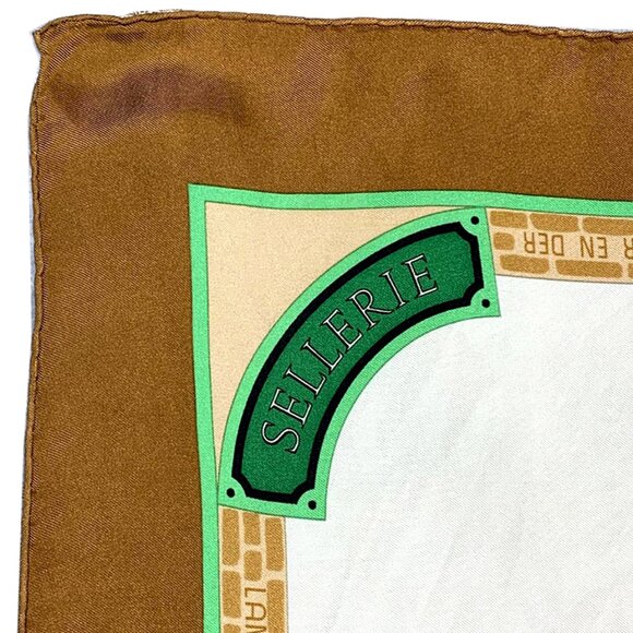AUTHENTIC HERMES Vintage Les Haras Nationaux Equestrian Silk Scarf - Picture 4 of 11